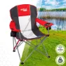 Aktive Sammenleggbar Campingstol 60x58.5x98 Cm unisex, Red / black, One Size