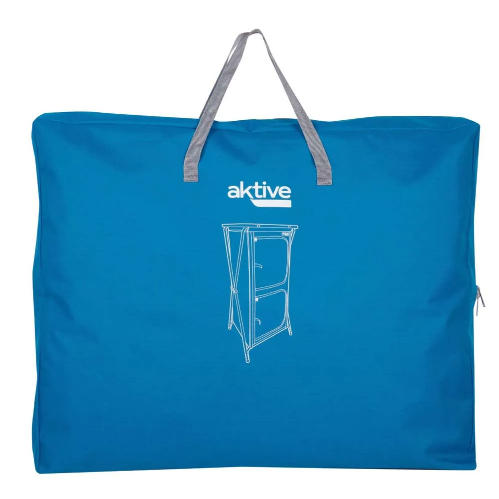 Aktive Sammenleggbar Garderobe Med 4 Nivåer 62x53x140 Cm, Blue, One Size Aktive Sammenleggbar Garderobe Med 4 Nivåer 62x53x140 Cm, Blue, One Size