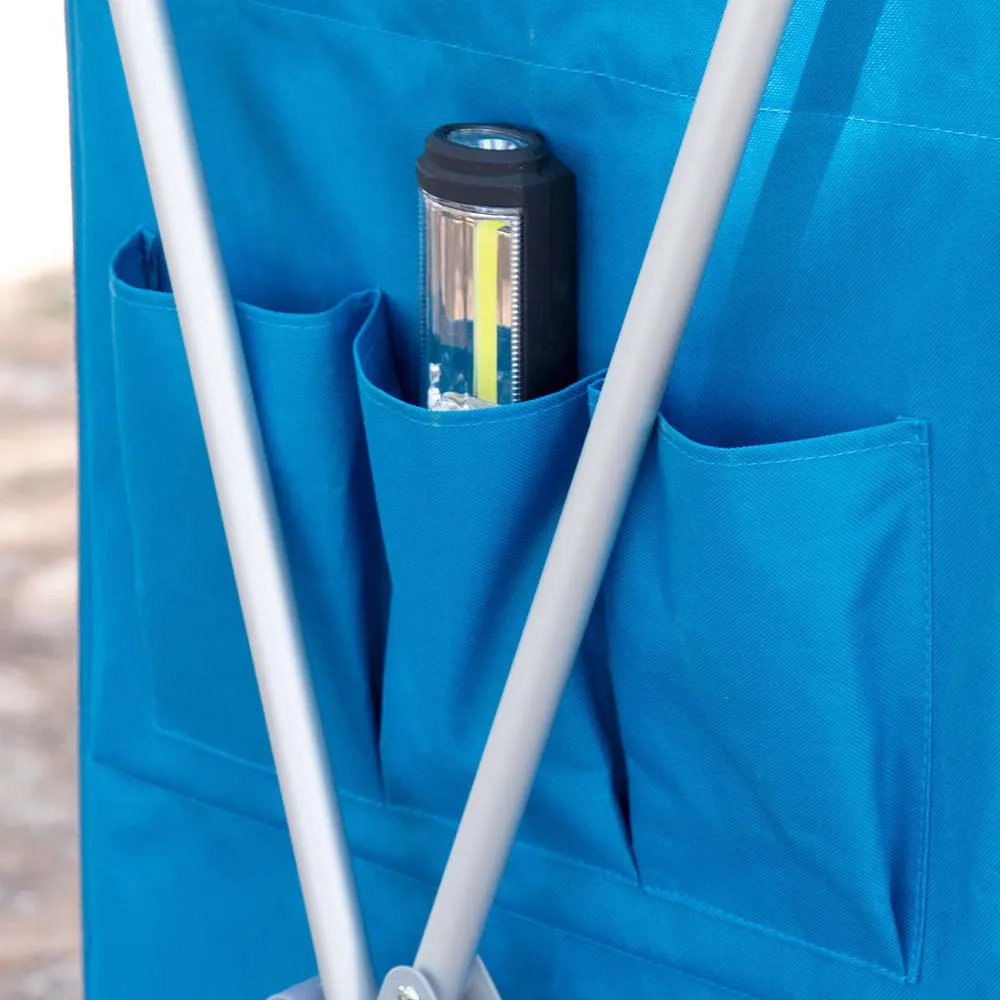 Aktive Sammenleggbar Garderobe Med 4 Nivåer 62x53x140 Cm, Blue, One Size Aktive Sammenleggbar Garderobe Med 4 Nivåer 62x53x140 Cm, Blue, One Size