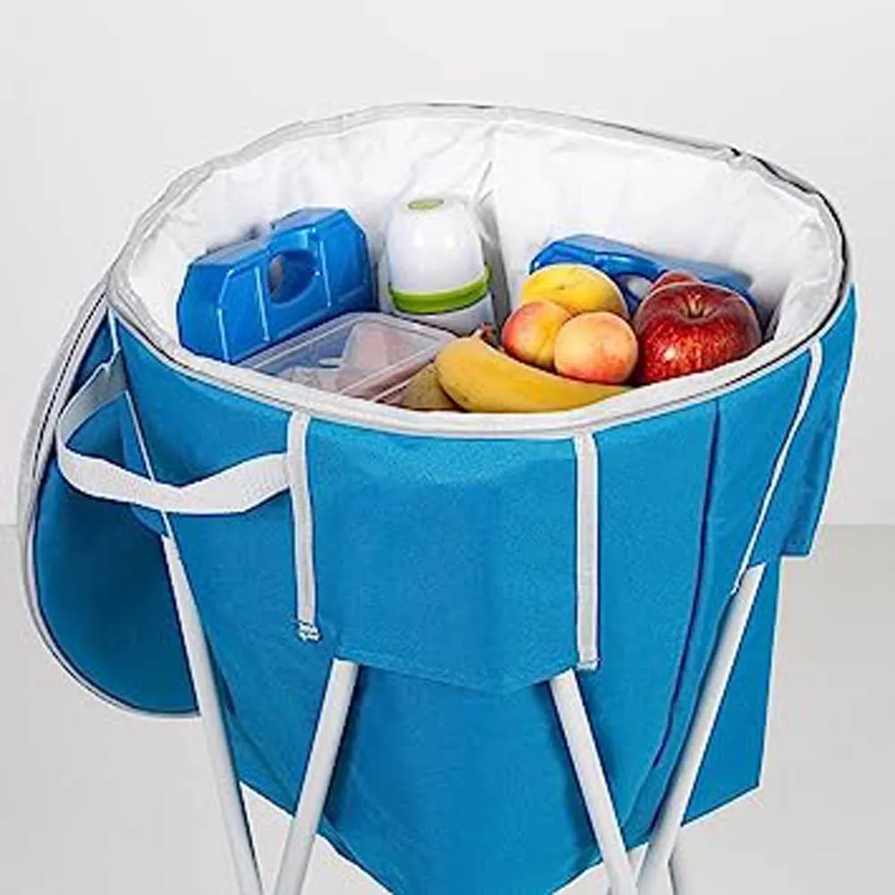 Aktive Sammenleggbar Kjølebag Med Stativ, Blue, One Size Aktive Sammenleggbar Kjølebag Med Stativ, Blue, One Size