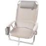 Aktive Sammenleggbar Multiposisjons Strandstol I Aluminium Refurbished unisex, Beige, One Size