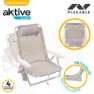 Aktive Sammenleggbar Multiposisjons Strandstol I Aluminium Refurbished unisex, Beige, One Size