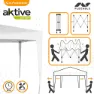 Aktive Sammenleggbar Paviljong Med Uv50-beskyttelse 300x300x240 Cm unisex, White, One Size