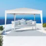 Aktive Sammenleggbar Paviljong Med Uv50-beskyttelse 300x300x240 Cm unisex, White, One Size