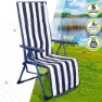 Aktive Sammenleggbar Solseng 5 Posisjoner unisex, Navy / white, 59 x 59 x 109cm