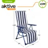 Aktive Sammenleggbar Solseng 5 Posisjoner unisex, Navy / white, 59 x 59 x 109cm