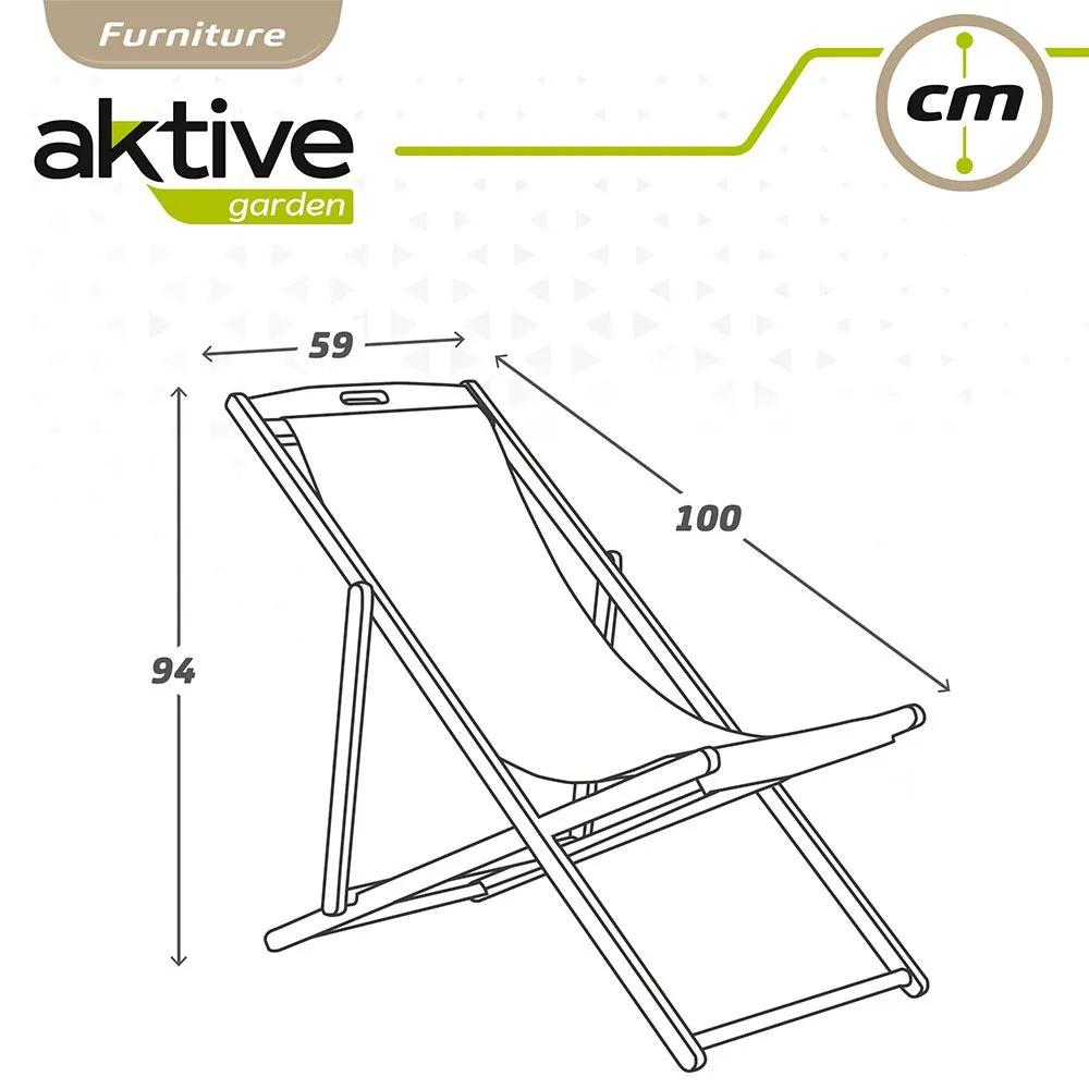 Aktive Sammenleggbar Solseng I Akasietre unisex, Wooden / white, One Size Aktive Sammenleggbar Solseng I Akasietre unisex, Wooden / white, One Size