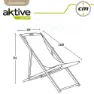 Aktive Sammenleggbar Solseng I Akasietre unisex, Wooden / white, One Size
