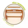 Aktive Sammenleggbar Solseng I Akasietre unisex, Wooden / white, One Size