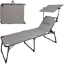Aktive Sammenleggbar Solseng Med Parasoll Og Pute Refurbished unisex, Grey / black, One Size
