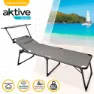 Aktive Sammenleggbar Solseng Med Parasoll Og Pute Refurbished unisex, Grey / black, One Size