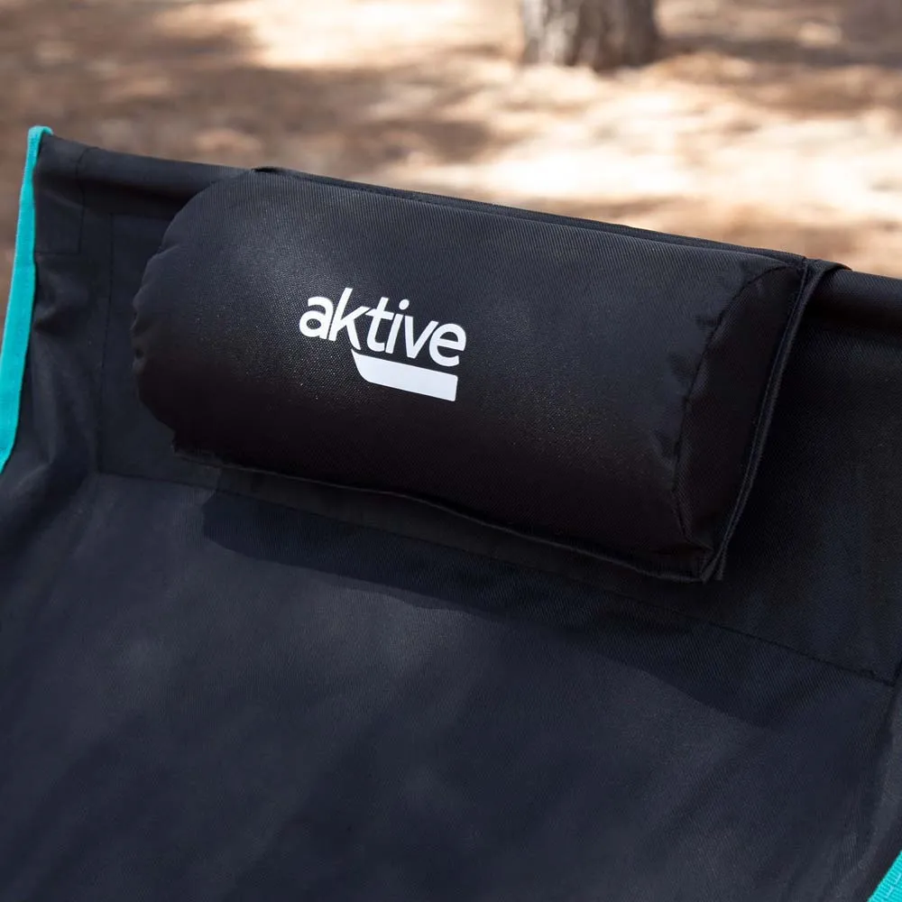 Aktive Sammenleggbar Stol 43x55x99 Cm unisex, Black / turquoise, One Size