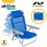 Aktive Sammenleggbar Stol 5 Posisjoner Med Pute 60x47x83 Cm unisex, Royal, One Size