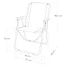Aktive Sammenleggbar Stol I Aluminium 53x44x76 Cm unisex, Tom mediterranean, One Size