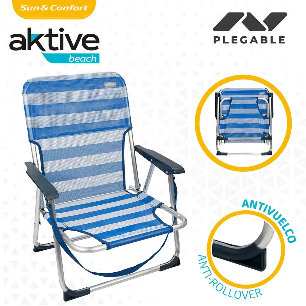 Aktive Sammenleggbar Stol I Aluminium 55x35x72 Cm unisex