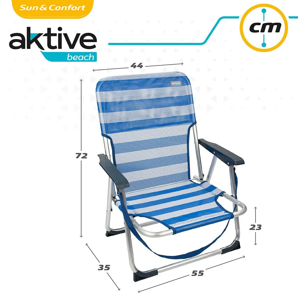 Aktive Sammenleggbar Stol I Aluminium 55x35x72 Cm unisex