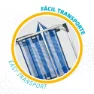 Aktive Sammenleggbar Stol I Aluminium 56x50x88 Cm unisex, White / blue, One Size