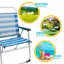 Aktive Sammenleggbar Stol I Aluminium 56x50x88 Cm unisex, White / blue, One Size