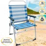 Aktive Sammenleggbar Stol I Aluminium 56x50x88 Cm unisex, White / blue, One Size