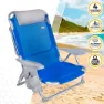Aktive Sammenleggbar Stol Med 4 Posisjoner Pute Og Koppholder Refurbished unisex, Blue / grey, One Size