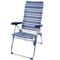 Aktive Sammenleggbar Stol Med Høy Rygg 5 Posisjoner 61x69x108 Cm unisex