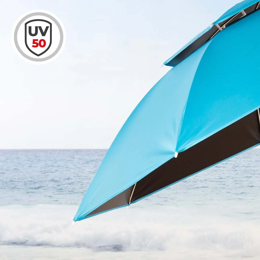 Aktive Sammenleggbar Strandparasoll Med Uv50 200 Cm unisex, Blue, One Size