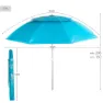Aktive Sammenleggbar Strandparasoll Med Uv50 200 Cm unisex, Blue, One Size