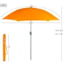 Aktive Sammenleggbar Strandparasoll Med Uv50 220 Cm unisex, Orange, One Size