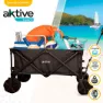 Aktive Sammenleggbar Vogn Med Hjul For Sand 50kg unisex, Navy / black, 91 x 56 x 49cm