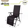 Aktive Sammenleggbare Solstoler I Tekstilen 59x68x108 Cm Refurbished unisex, Black, One Size