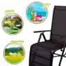 Aktive Sammenleggbare Solstoler I Tekstilen 59x68x108 Cm Refurbished unisex, Black, One Size