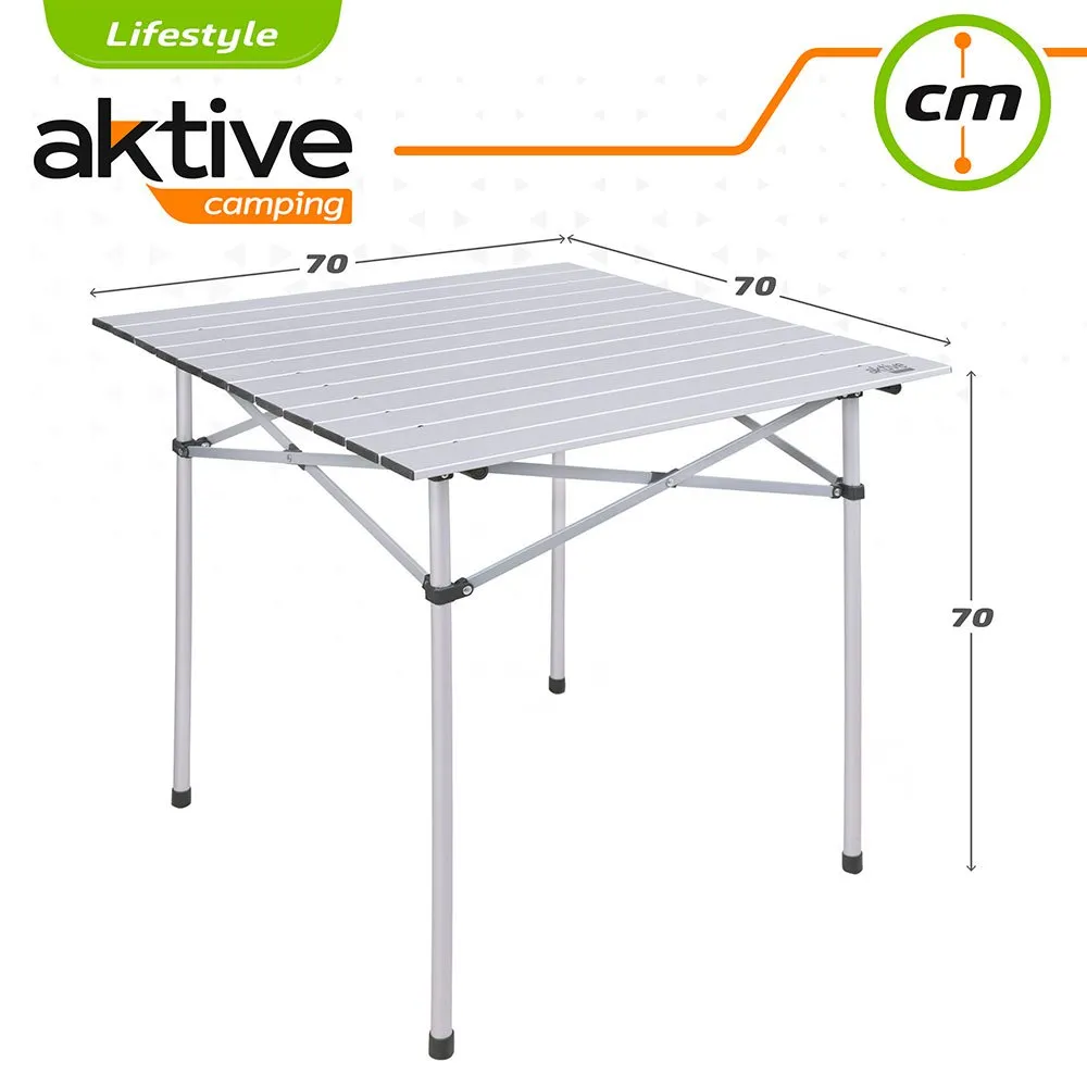 Aktive Sammenleggbart Bord 70x70x70 Cm unisex, White, One Size