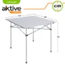 Aktive Sammenleggbart Bord 70x70x70 Cm unisex, White, One Size