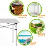 Aktive Sammenleggbart Bord 70x70x70 Cm unisex, White, One Size