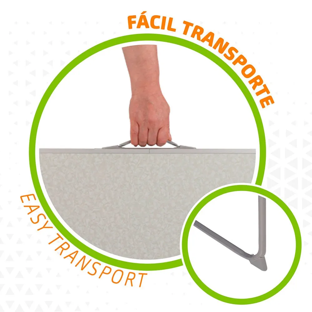 Aktive Sammenleggbart Bord 80x60x70 Cm unisex, White, One Size