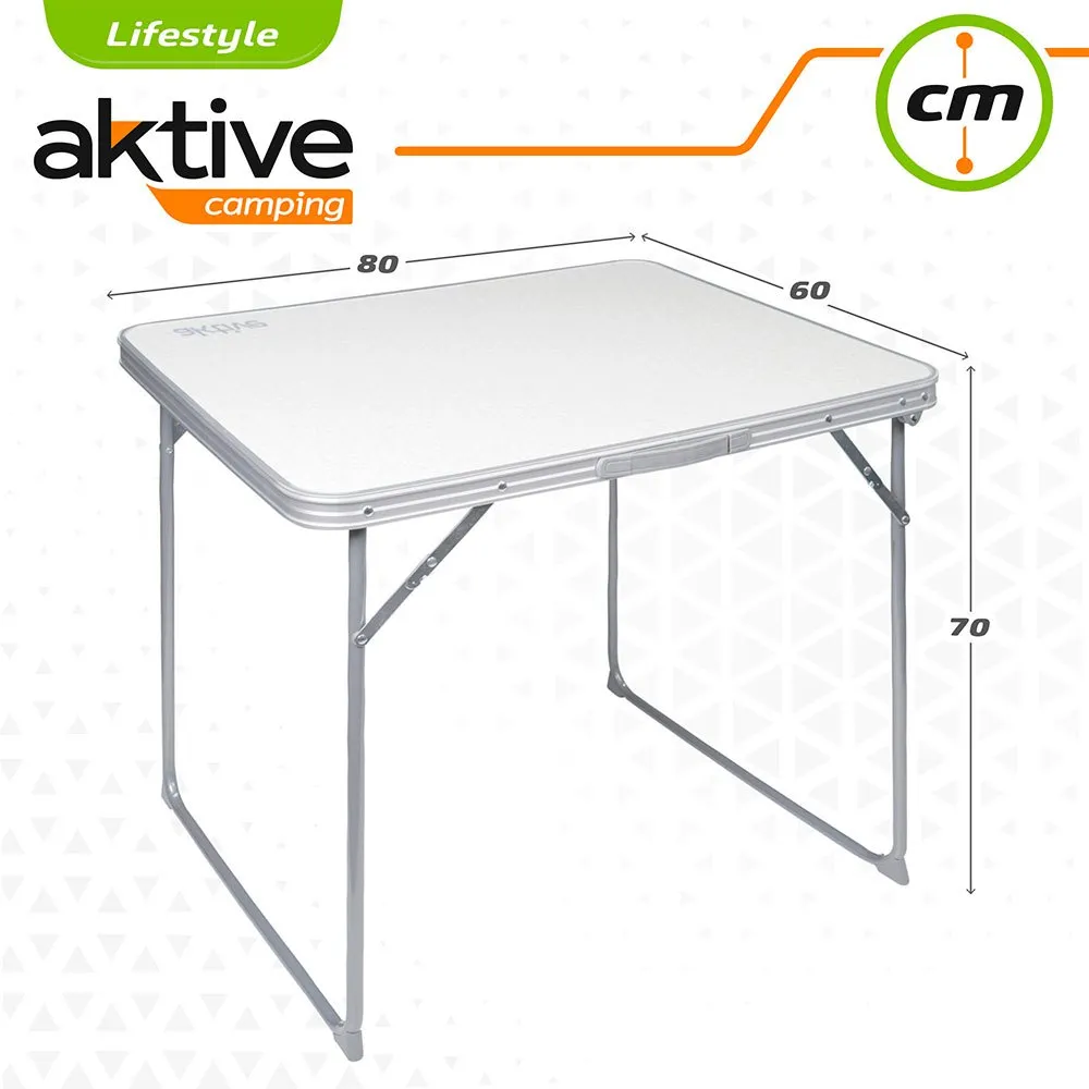 Aktive Sammenleggbart Bord 80x60x70 Cm unisex, White, One Size