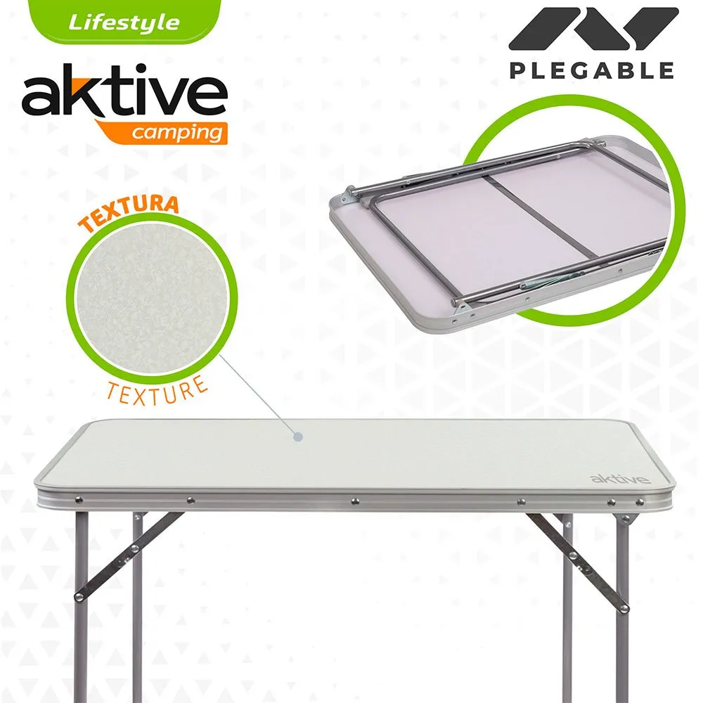 Aktive Sammenleggbart Bord 80x60x70 Cm unisex, White, One Size