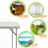 Aktive Sammenleggbart Bord 80x60x70 Cm unisex, White, One Size