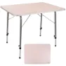 Aktive Sammenleggbart Bord Høydejusterbart 80x60x 50-69 Cm unisex, White, One Size