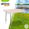 Aktive Sammenleggbart Bord Høydejusterbart 80x60x 50-69 Cm unisex, White, One Size