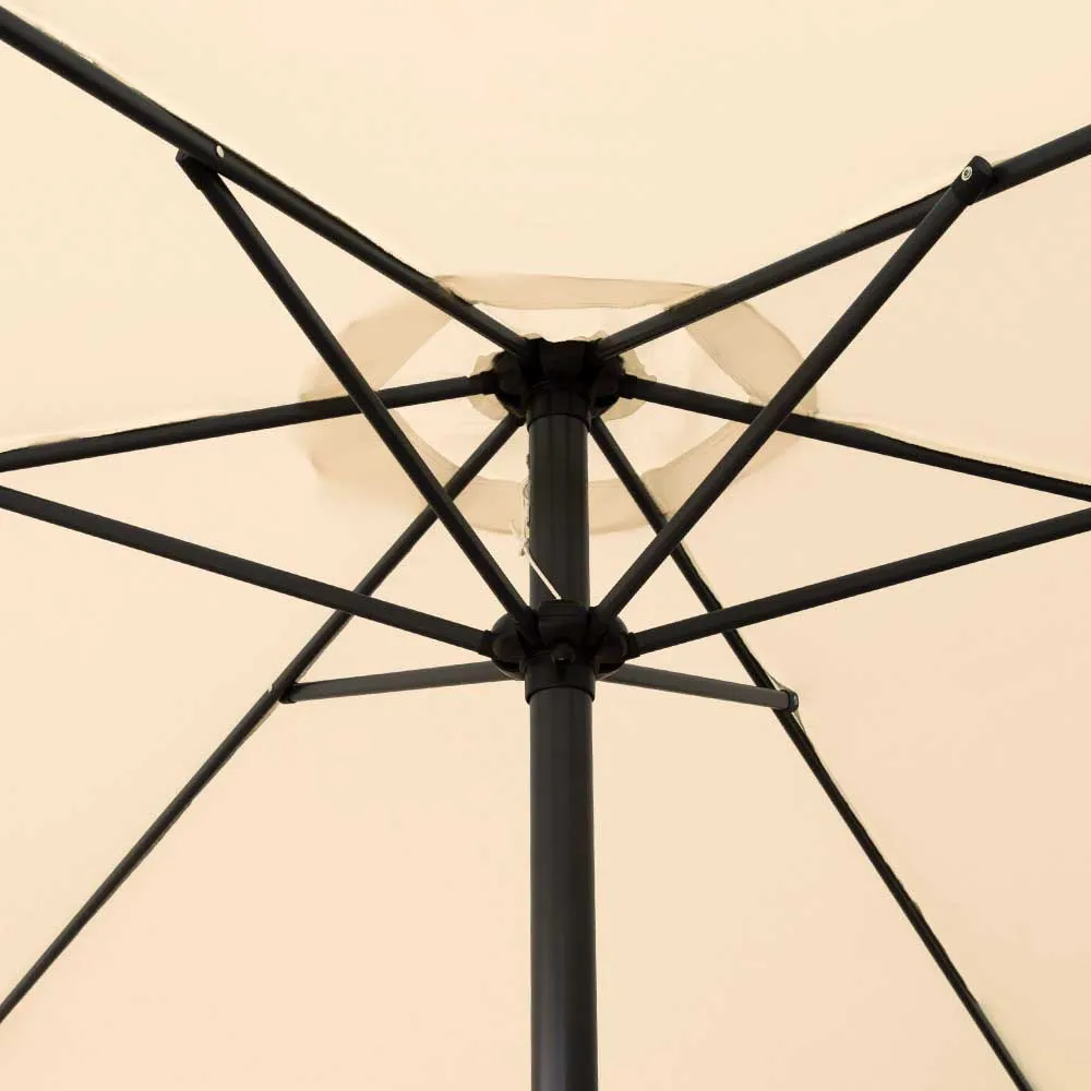 Aktive Sekskantet Parasoll 250 Cm unisex, Beige, One Size
