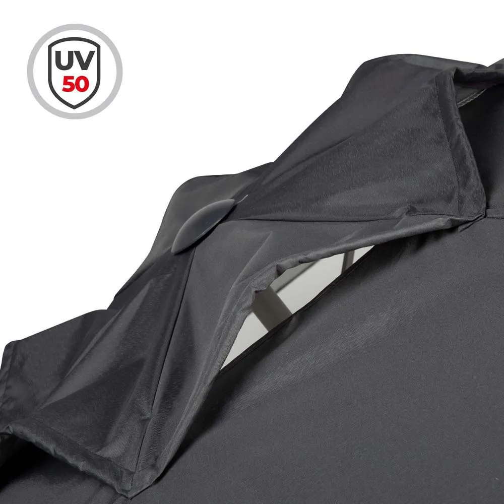 Aktive Sekskantet Uv50-parasoll 230 Cm Refurbished unisex, Black, One Size Aktive Sekskantet Uv50-parasoll 230 Cm Refurbished unisex, Black, One Size
