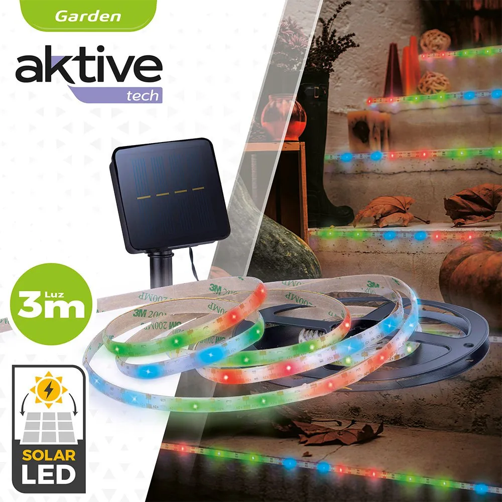 Aktive Selvklebende Flerfargede Solcelledrevne Led-striper unisex, Multicolor, One Size