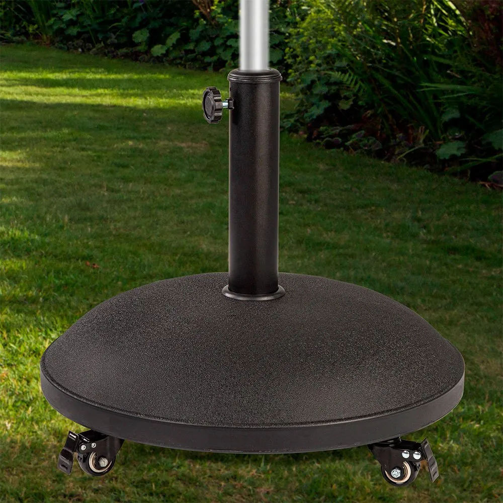 Aktive Sirkulær Betongsokkel For Parasoll Med Hjul unisex, Grey, 50 x 8cm