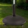 Aktive Sirkulær Betongsokkel For Parasoll Med Hjul unisex, Grey, 50 x 8cm