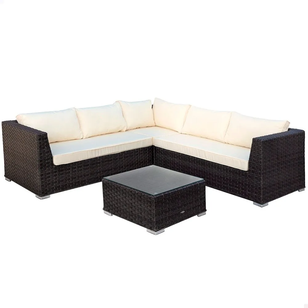 Aktive Sofa Med Bord unisex, White / black, One Size