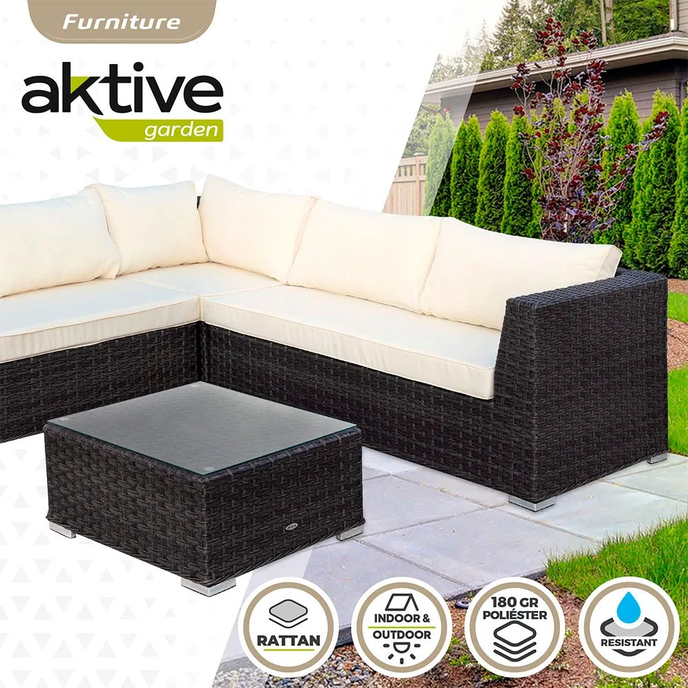 Aktive Sofa Med Bord unisex, White / black, One Size