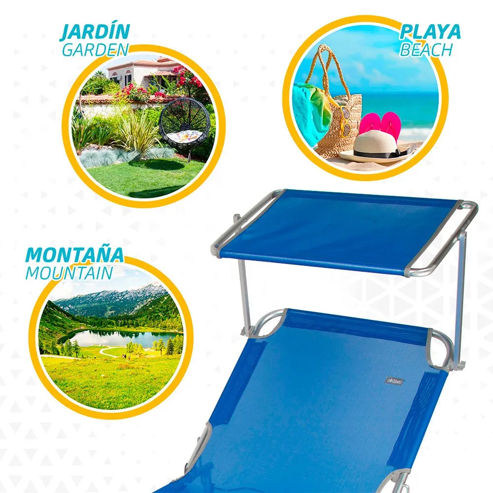 Aktive Solsenger 188x58x30 Cm unisex, Blue, One Size