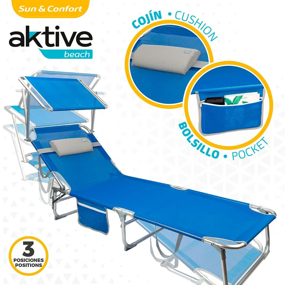 Aktive Solsenger 188x58x30 Cm unisex, Blue, One Size