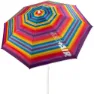 Aktive Strandparasoll Med Ventilasjon Og Uv50-beskyttelse 200 Cm unisex, Multicolor stripes, One Size